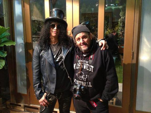 Slash actuó para la serie de Charlie Sheen