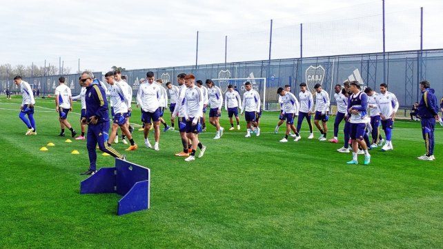 Boca se prepara para el partido del sábado.