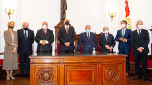 El titular de la Corte Suprema de Justicia, Rafael Gutiérrez, inauguró en Santa Fe el año Judicial 2022