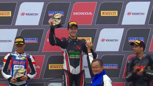 Futuro. El entrerriano de 21 años interviene en los torneos de Argentina y Brasil con el equipo oficial Yamaha.