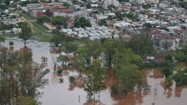 Panorámica. Concordia sufre una de sus peores inundaciones.