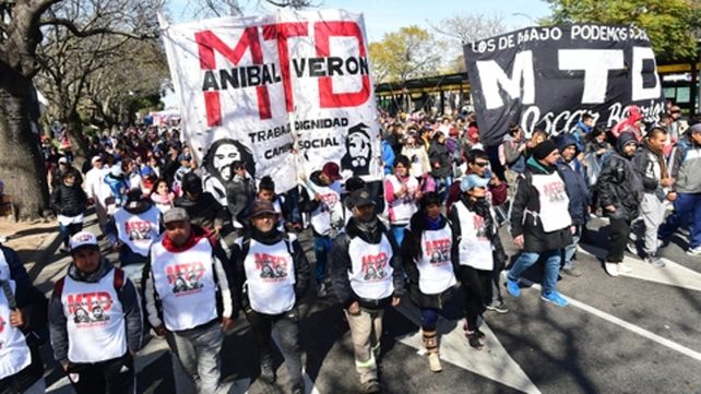Movilizados. A diario los movimientos sociales toman las calles para exigir la atención del gobierno.&nbsp;