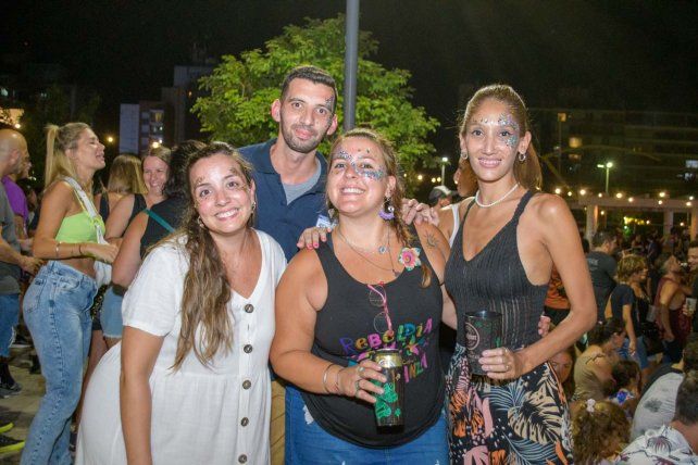 Luisina Molinero, Nicolás Ollero, Joana Díaz y Belén Zamora.