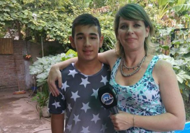Juan Cruz Americe tiene apenas 15 años.