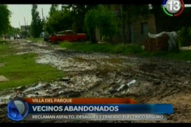 Vecinos de Villa del Parquen reclamaron por el estado de las calles