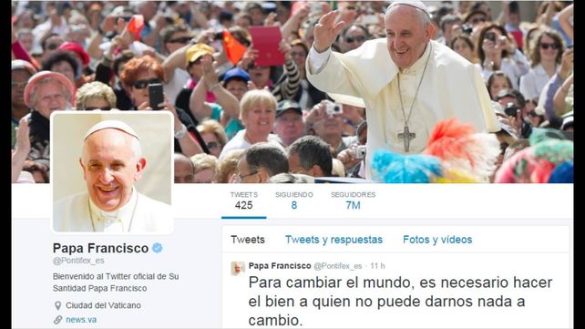Francisco superó los 40 millones de seguidores en Twitter