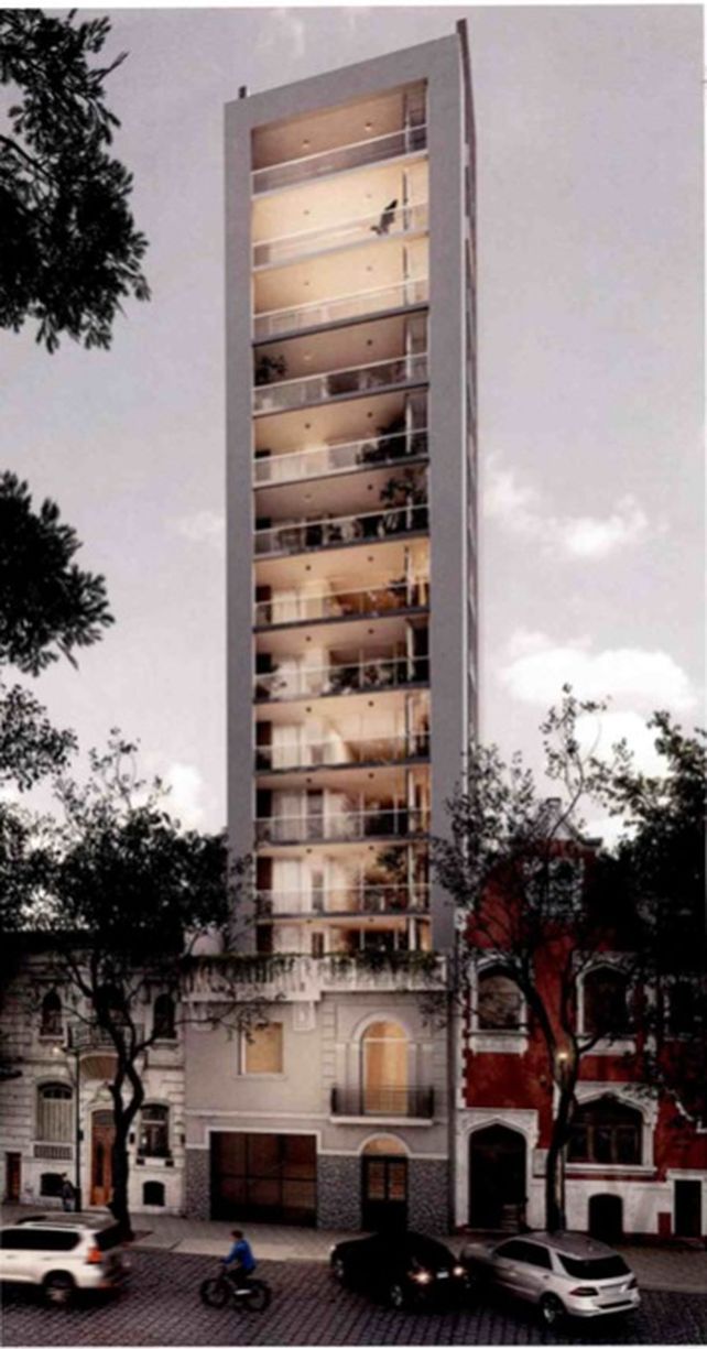 El edificio de valor patrimonial que se proyecta levantar en avenida Belgrano al 500