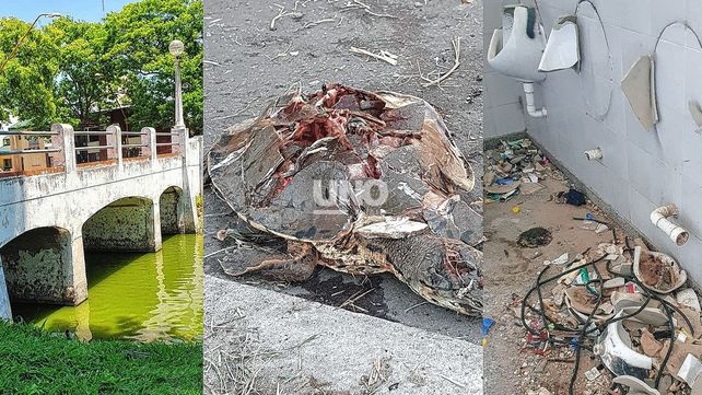 Preocupa el estado de abandono y vandalismo en el Parque Garay.&nbsp;