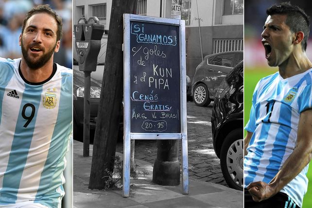 El cartel publicitario se volvió viral en la previa del partido frente a Brasil.