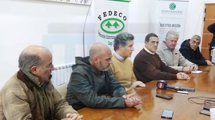 La Mesa de Enlace en Entre Ríos brindó una conferencia de prensa en la sede de Fedeco, para explicar los motivos del paro que realizará este miércoles.