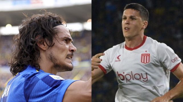 Edinson Cavani y Guido Carrillo