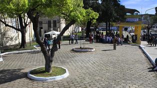 Vecinos autoconvocados se movilizan por el día de la no violencia hacia la mujer
