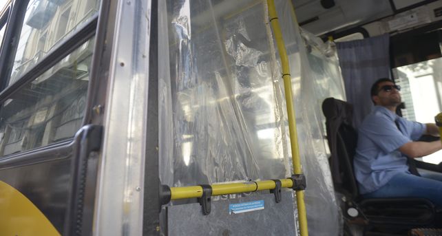 Colectivos en pandemia. En algunos horarios