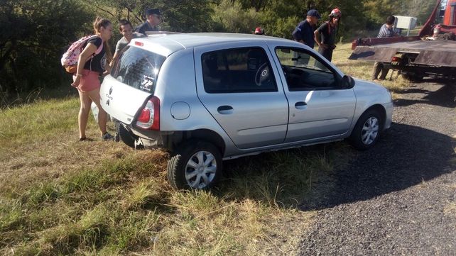 Despiste y choque en ruta nacional 12