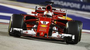 Vettel largará primero en Singapur