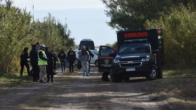 Camino rural en Soldini, donde un hombre joven fue ejecutado a balazos la noche del lunes.