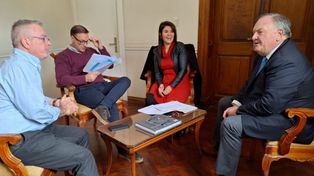 Reunión en el ministerio de obras Públicas por la ampliación del Hospital de Hersilia