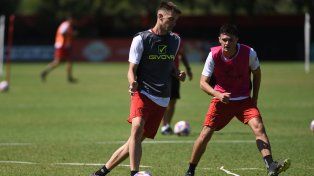 Williams Barlasina, el arquero suplente de Newells, que pasó por un momento de cierta tensión antes del partido de Newells ante Unión.
