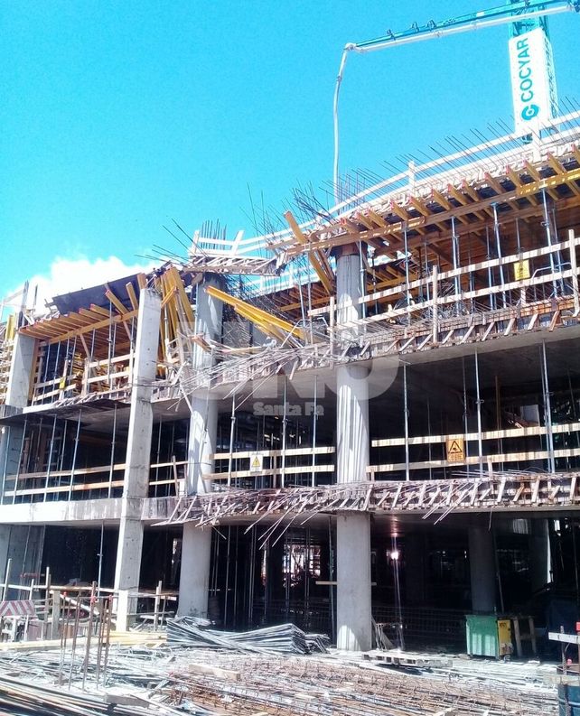 El suceso. La obra está ubicada en 9 de Julio y General López