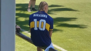 Erling Haaland, otra vez con la camiseta de Boca