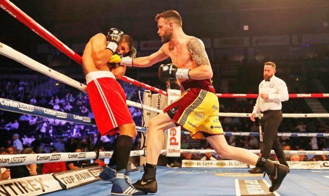 El boxeador Diego Ramírez cayó por puntos en Belfast en su presentación en Irlanda del Norte.  