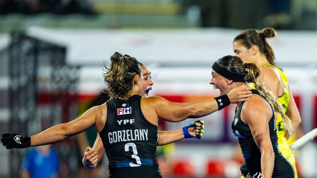 El festejo de Las Leonas tras vencer a Australia y conseguir el pasaje a la final del Mundial