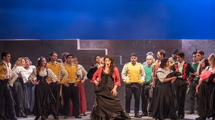 “Carmen”. Anabella Carnevali encabeza el elenco de la puesta rosarina.