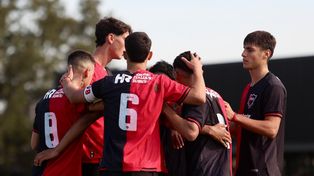 Los pibes de Newells festejaron en el predio de Bella Vista.