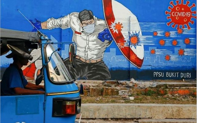 El arte urbano se inspira en la pandemia