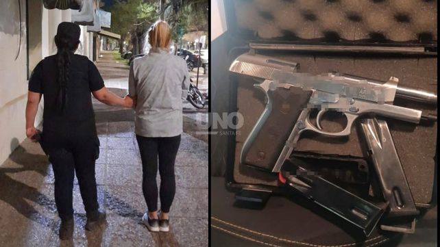 Aprehendieron a una mujer con una pistola 9 milímetros e investigada por encubrir a su pareja