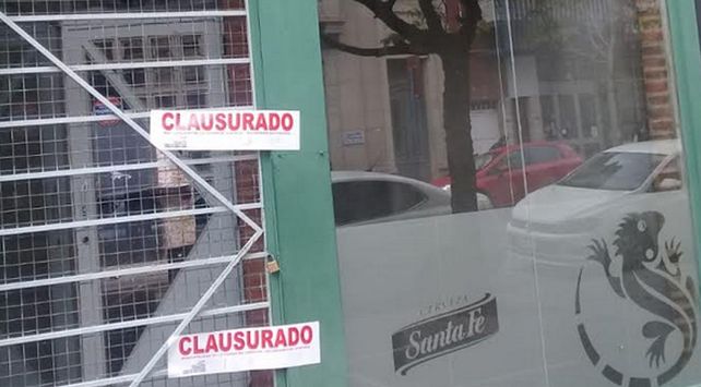 El local que fue clausurado por el municipio.// Foto: Prensa Santa Fe Ciudad.