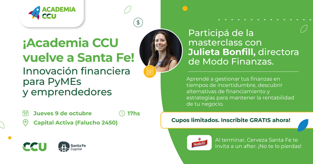 CCU presenta una nueva masterclass en Santa Fe para potenciar negocios locales