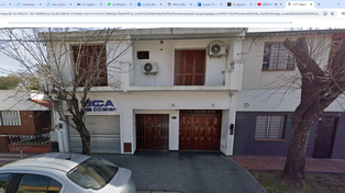 La inmobiliaria de San Lorenzo que fue asaltada ayer.&nbsp;