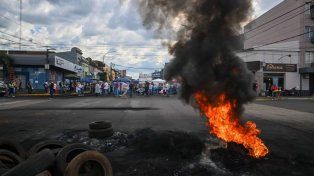 Protesta policial en Misiones.