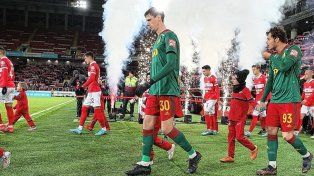 Conti fue titular en el triunfo de Lokomotiv Moscú en Rusia