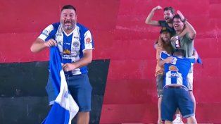 Cuatro hinchas de Cerro Largo viajaron a Brasil por la Copa Sudamericana.