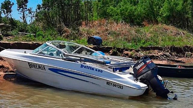 La lancha que desapareció de la costa del río Paraná