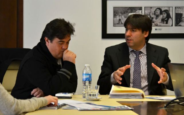 Transparencia. El fiscal Guillermo Marijuan y Diego Bossio