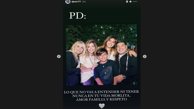 Gianinna Maradona lanzó una velada respuesta a Matías Morla: Los buenos con los buenos