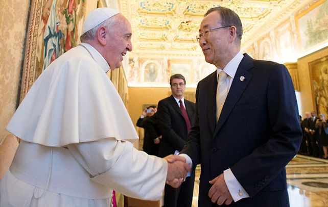 Por los desposeídos. Francisco y Ban Ki-Moon