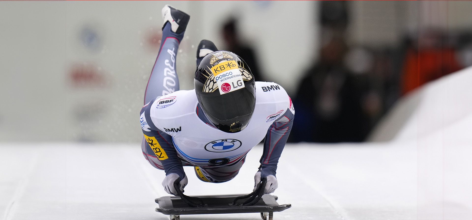 Jung Seung-gi de Corea del Sur compite durante el esqueleto masculino en la carrera de la Copa Mundial de Skeleton en Igls, cerca de Innsbruck, Austria, el viernes 15 de diciembre de 2023. (Foto AP/Petr David Josek) Jung Seung-gi de Corea del Sur compite durante el esqueleto masculino en la carrera de la Copa Mundial de Skeleton en Igls, cerca de Innsbruck, Austria, el viernes 15 de diciembre de 2023. (Foto AP/Petr David Josek)