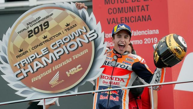 Marc Márquez se quedó con el GP de España