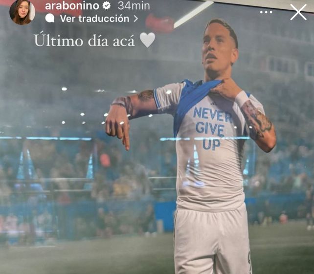 El posteo de la esposa de Enzo Copetti, el día del partido entre Charlotte y Nashville del pasado sábado.