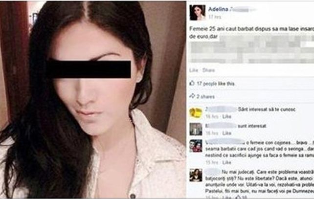 Adelina Albu en su perfil de Facebook.
