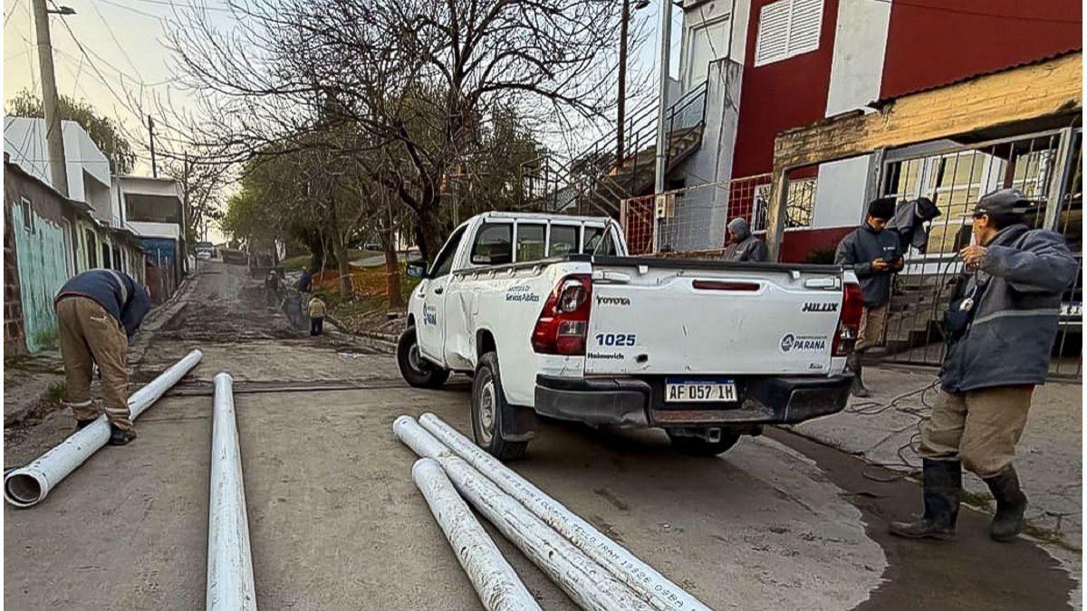 La Municipalidad de Paraná avanza con obras de saneamiento e infraestructura en barrio Maccarone