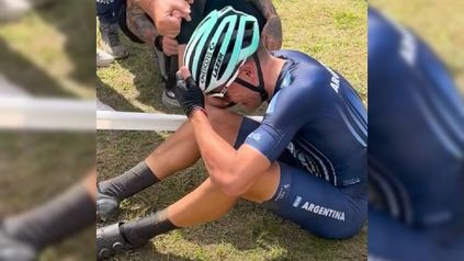 El ciclista que logró el cuarto oro argentino en los Suramericanos rompió en llanto: Es para mi papá