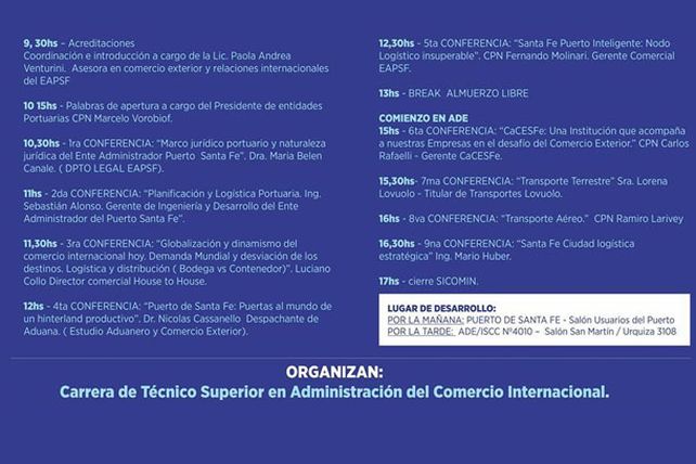 Comenzó la 2º edición del SI.COM.IN en Santa Fe