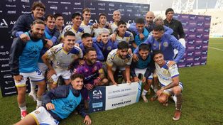 La imagen del último partido de Copa Argentina, en el mismo estadio de San Nicolás, con triunfo por 1 a 0 sobre Los Andes, con gol de Lautaro Giaccone.