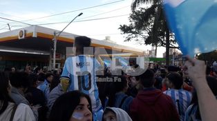 Santa Fe festejó la clasificación de la Argentina