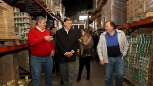 Binner visito Villa Gobernador Gálvez al intendente electo Alberto Ricci